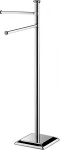 B3238 Стойка напольная 2 полотенцедержателя (хром) COLOMBO PORTOFINO