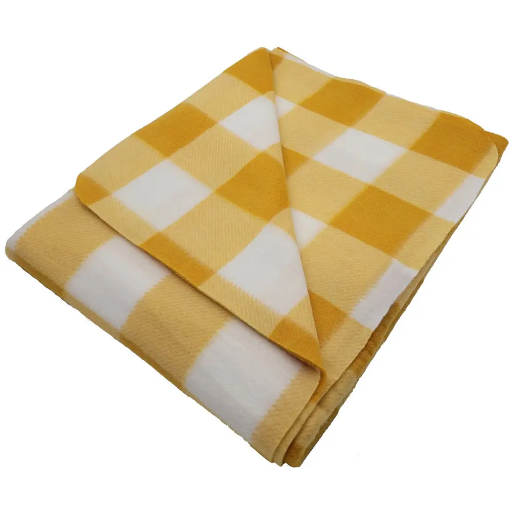 Плед Windsor 130x170 см флис цвет желтый Ardenza STLM-2090003