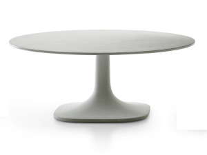 Бетонный круглый садовый столик