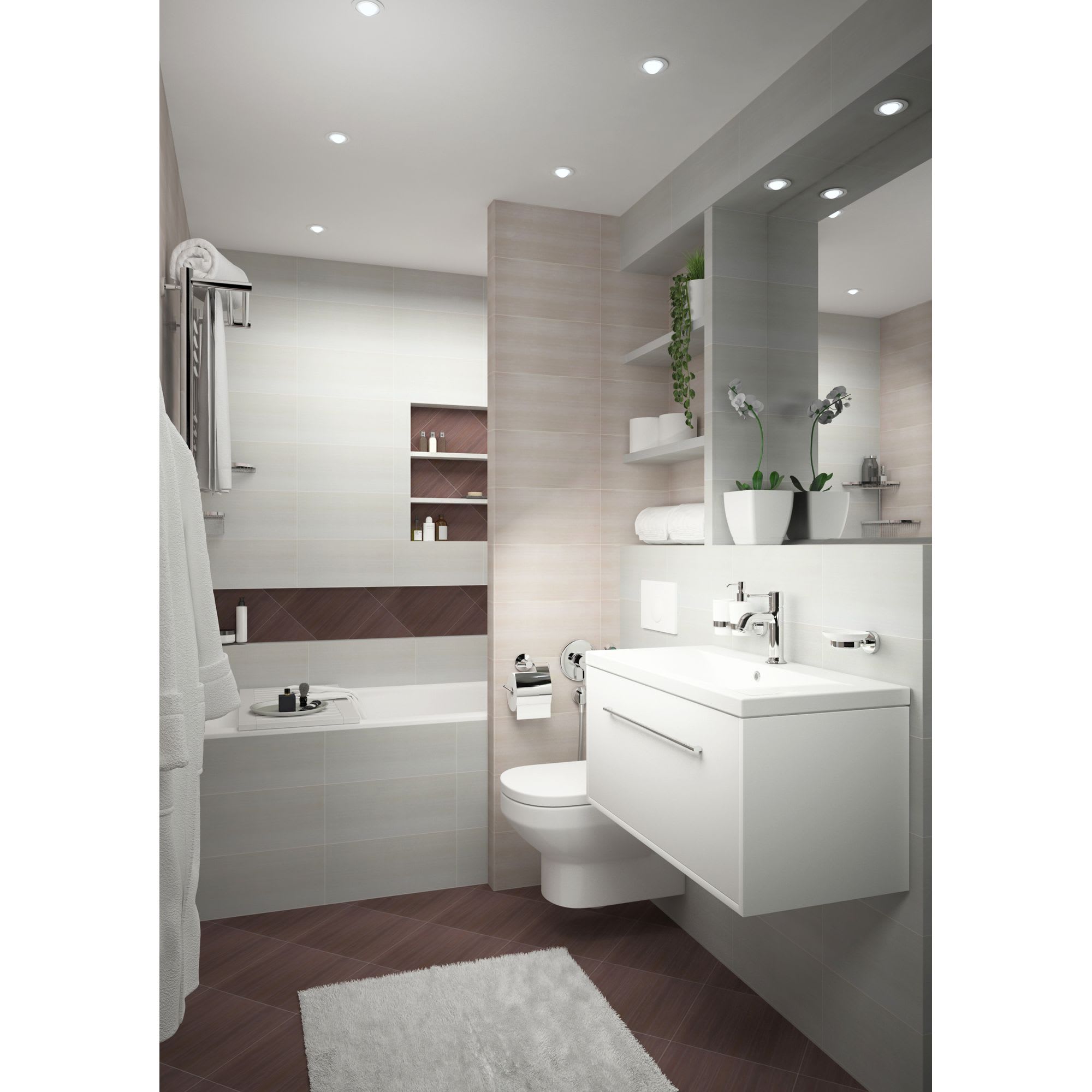 18221469 Плитка настенная 20х40 см 1.2 м2 цвет коричневый Classics Santreyd - Вид №4