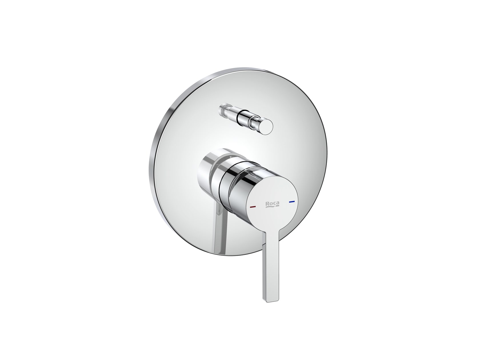 A5A0B96C00 Встраиваемый однорычажный смеситель для ванны и душа с автоматическим переключателем. Необходимо дополнить ящиком A525869403 ROCA Naia 