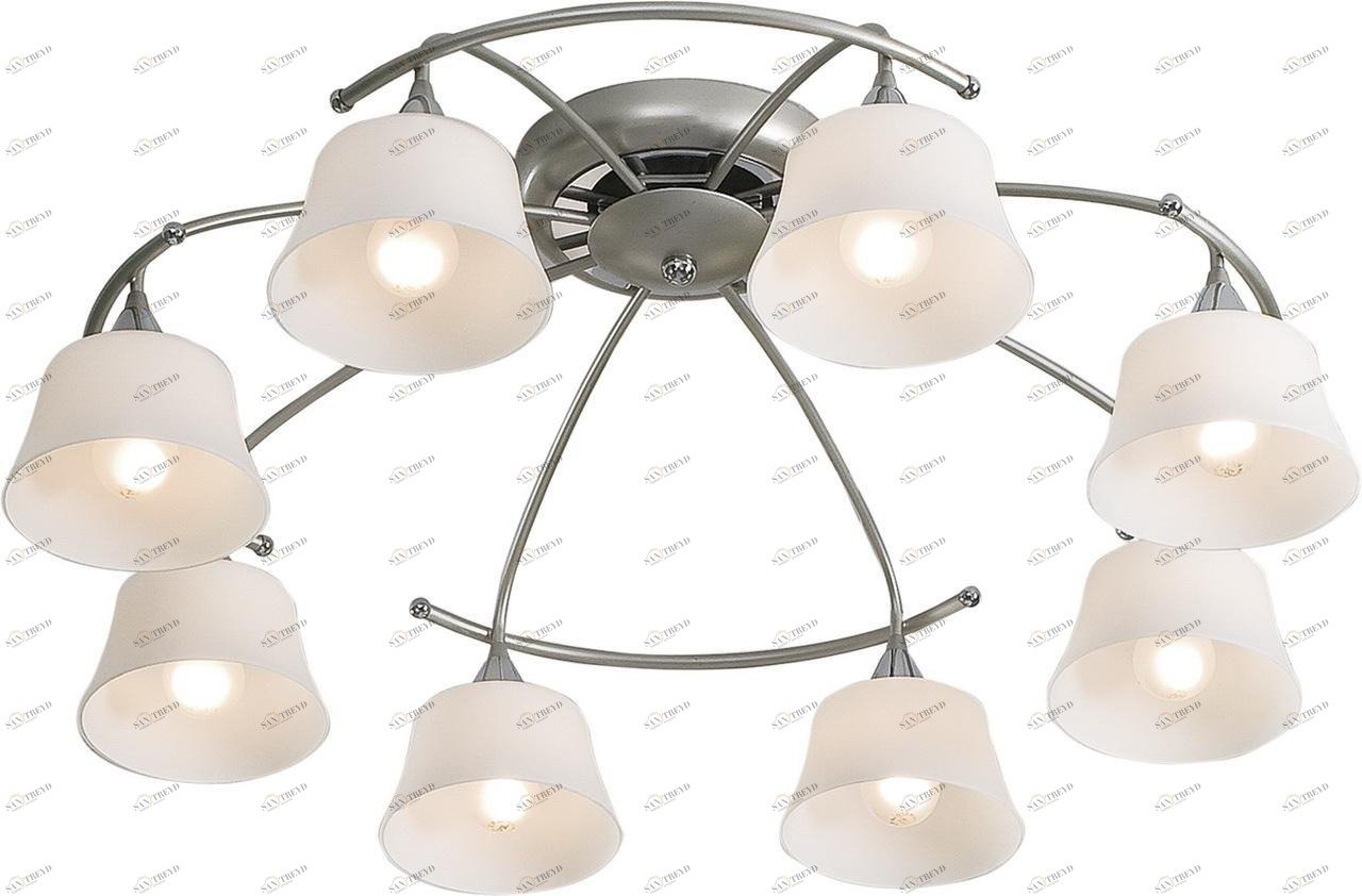 Потолочная люстра Citilux Стелла CL110181 CITILUX ДИЗАЙНЕРСКИЕ, СТЕЛЛА СЕРЕБРО 182347 Белый 
