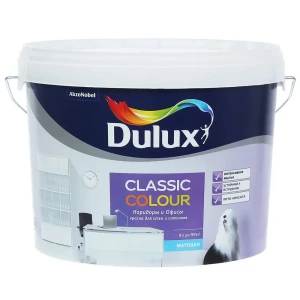 Краска Dulux для коридоров и офисов, 9 л
