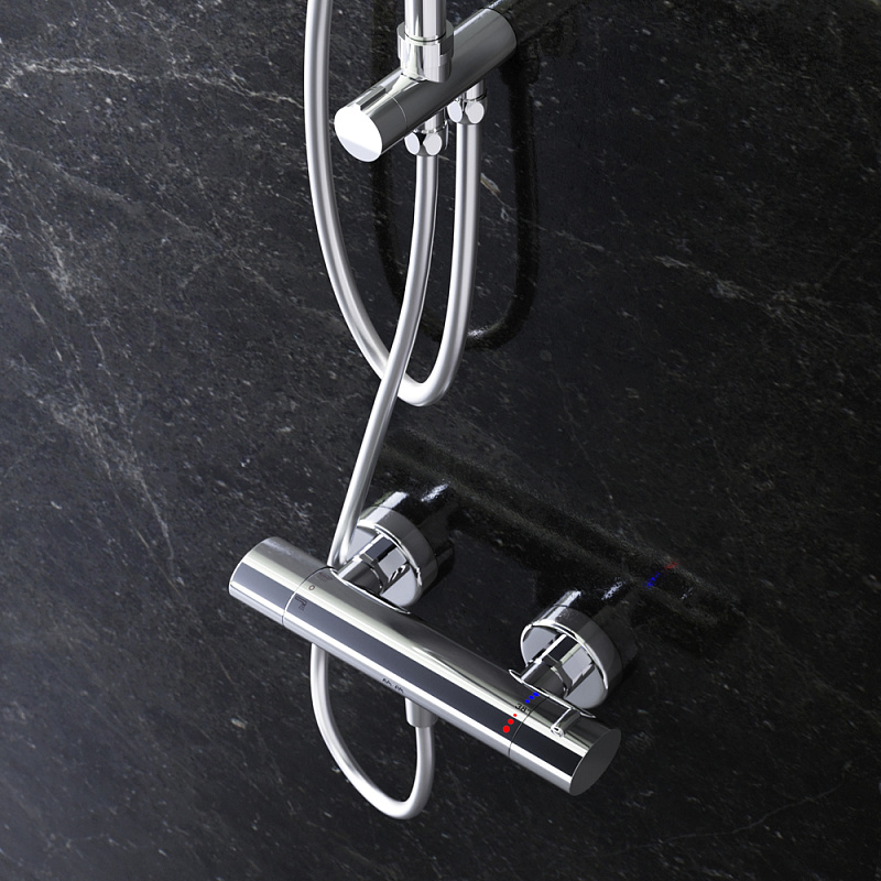 F7540064 смеситель д/душа с термостатом хром шт AM.PM Sense - Вид №2