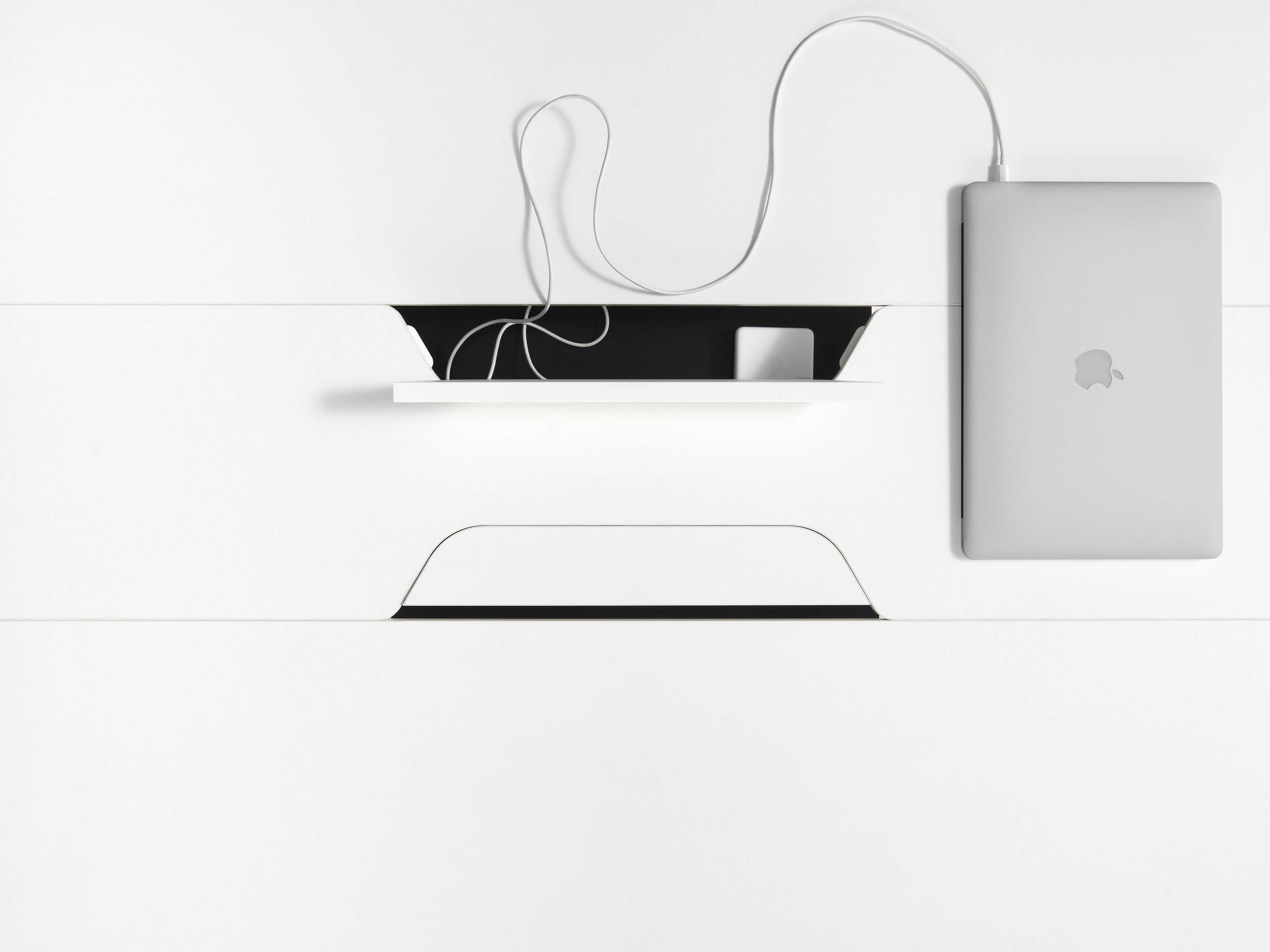 Многосторонний прямоугольный стол из меламинированной стали с системой кабельных втулок MDF Italia 20.VENTI ARCH-00108268 - Вид №5