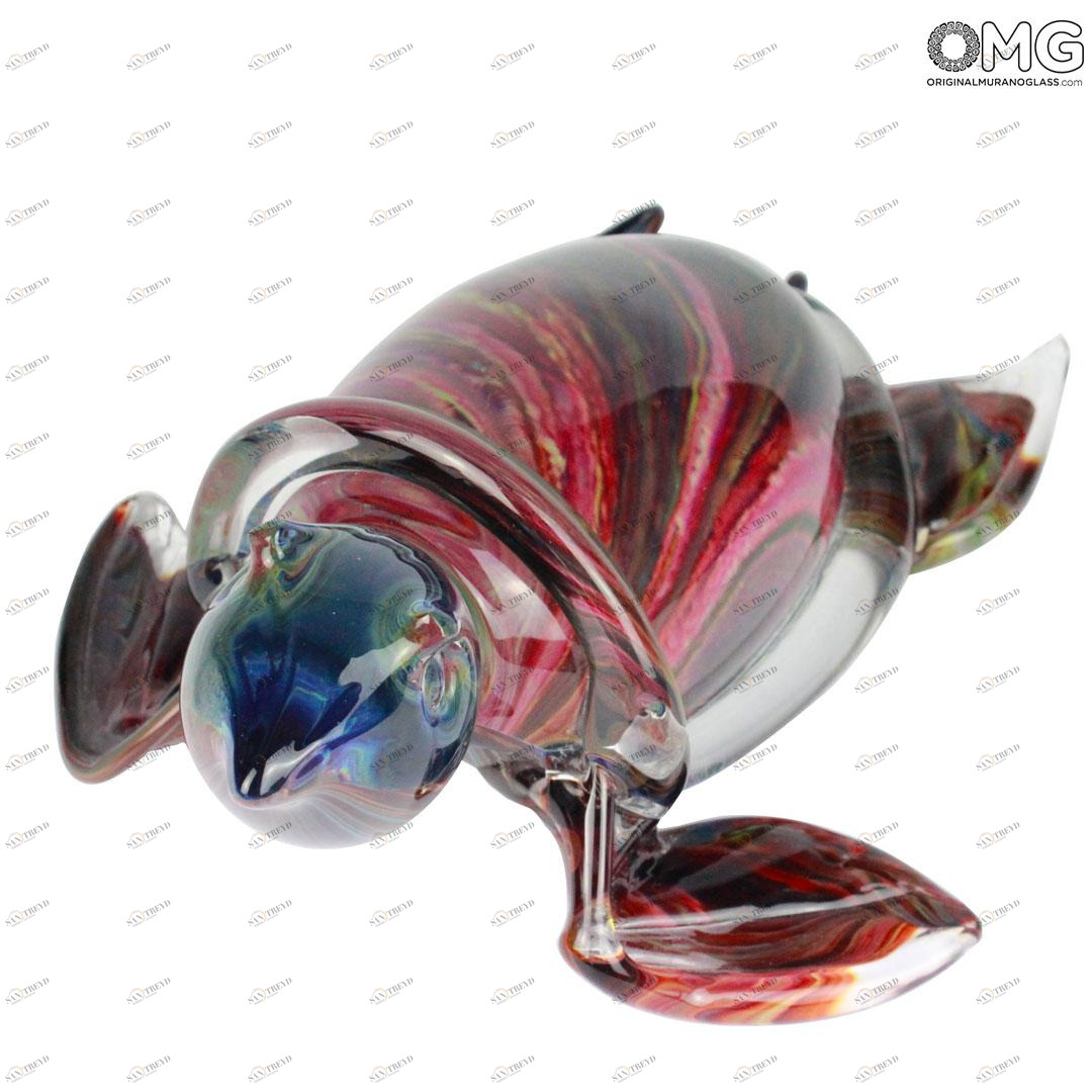 245 ORIGINALMURANOGLASS Скульптура Черепаха - автор Andrea Tagliapietra - муранское стекло OMG 27 см 