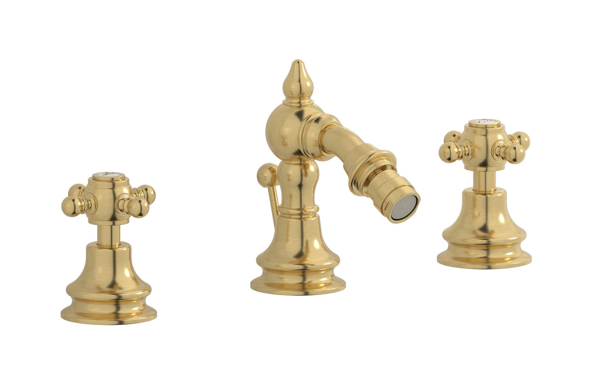 Смеситель для биде с 3 отверстиями для пола с автоматическим сливом IB Hermes + Hermes Elle ARCH-00042795 - Вид №2