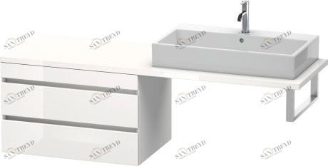 DS533902222 DuraStyle Шкафчик для консоли Белый глянцевый декор Duravit