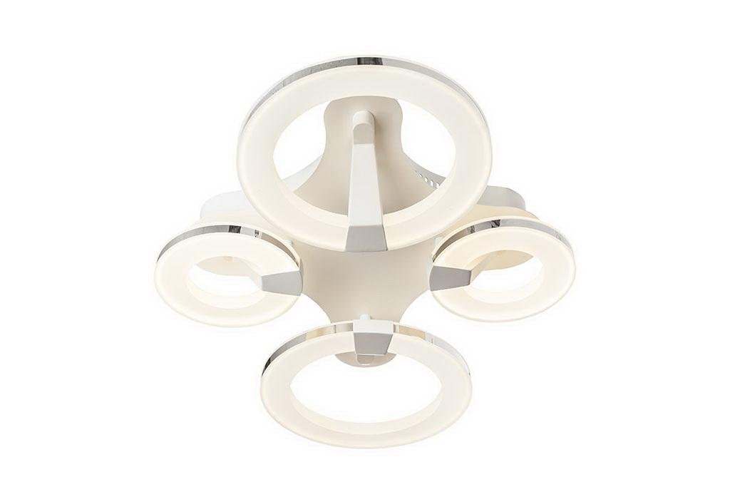 Потолочный светодиодный светильник IDLamp Jenevra 397/4PF-LEDWhitechrome IDLAMP JENEVRA 203028 Белый  - Вид №2