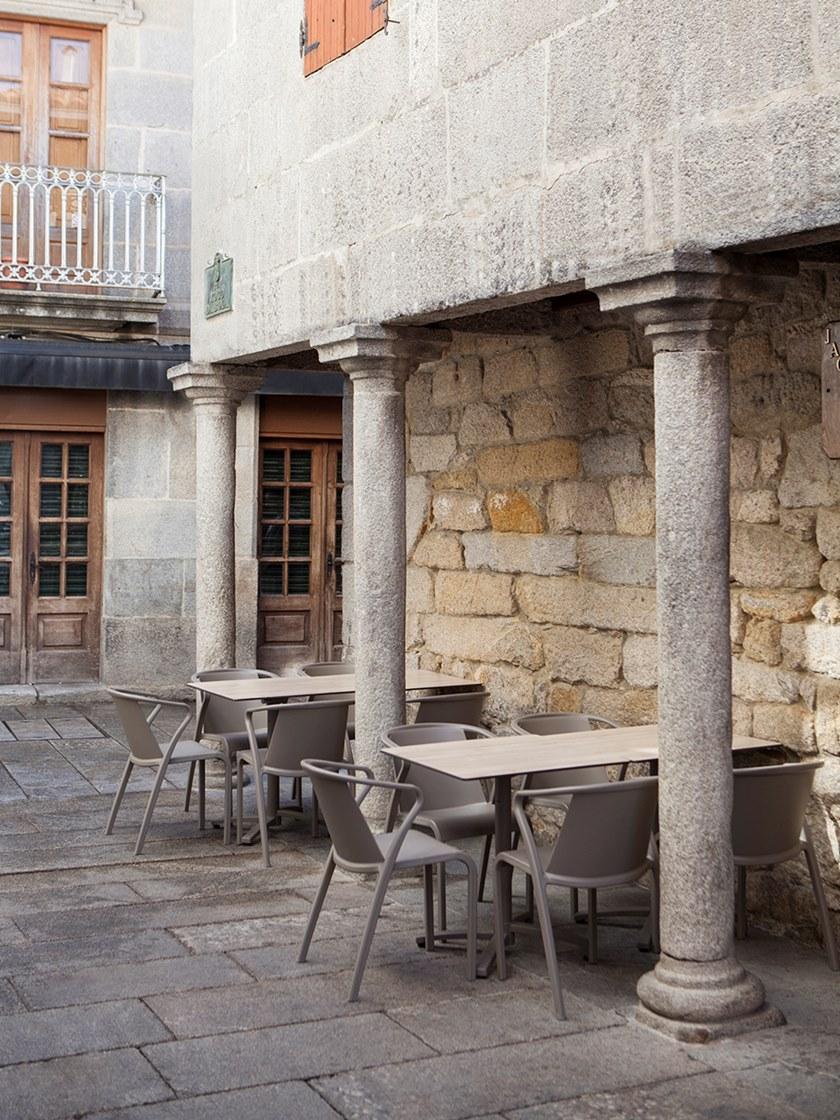 Ezpeleta Штабелируемый садовый стул из полипропилена с подлокотниками  Mn-fad00  - Вид №10