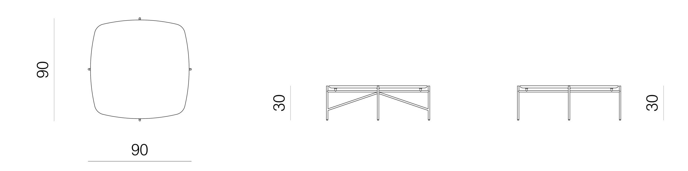 Журнальный столик с низким стеклом для гостиной prostoria Tinker ARCH-00077268 - Вид №4