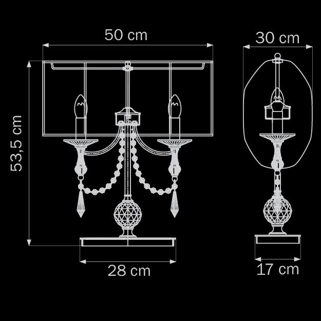 Настольная лампа Lightstar Paralume 725926 LIGHTSTAR ИНТЕРЬЕРНЫЕ 080164 Белый;серебро  - Вид №1