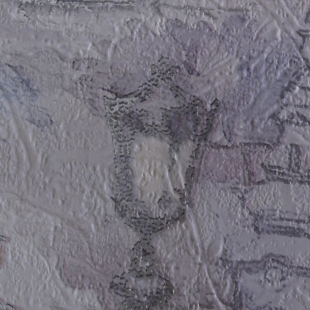 Московская обойная фабрика Азалия - серые бумажные обои с перламутровым рельефом 81951658 STLM-0821042 - Вид №2