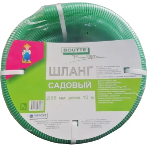 Шланг садовый напорно-вакуумный BOUTTE 25 мм 10 м, ПВХ