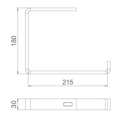 Стальной подвесной кронштейн OBO Bettermann BlackLine ARCH-00060471 - Вид №2