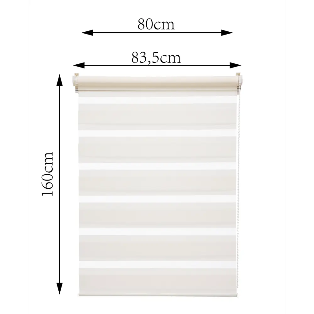 Штора рулонная день-ночь Inspire Peter 80x160 см экрю Cream 5 82691118 STLM-2124733 - Вид №2