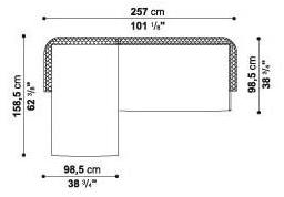 B&B Italia Outdoor Модульный угловой диван Ravel sun-id-1489537 - Вид №29