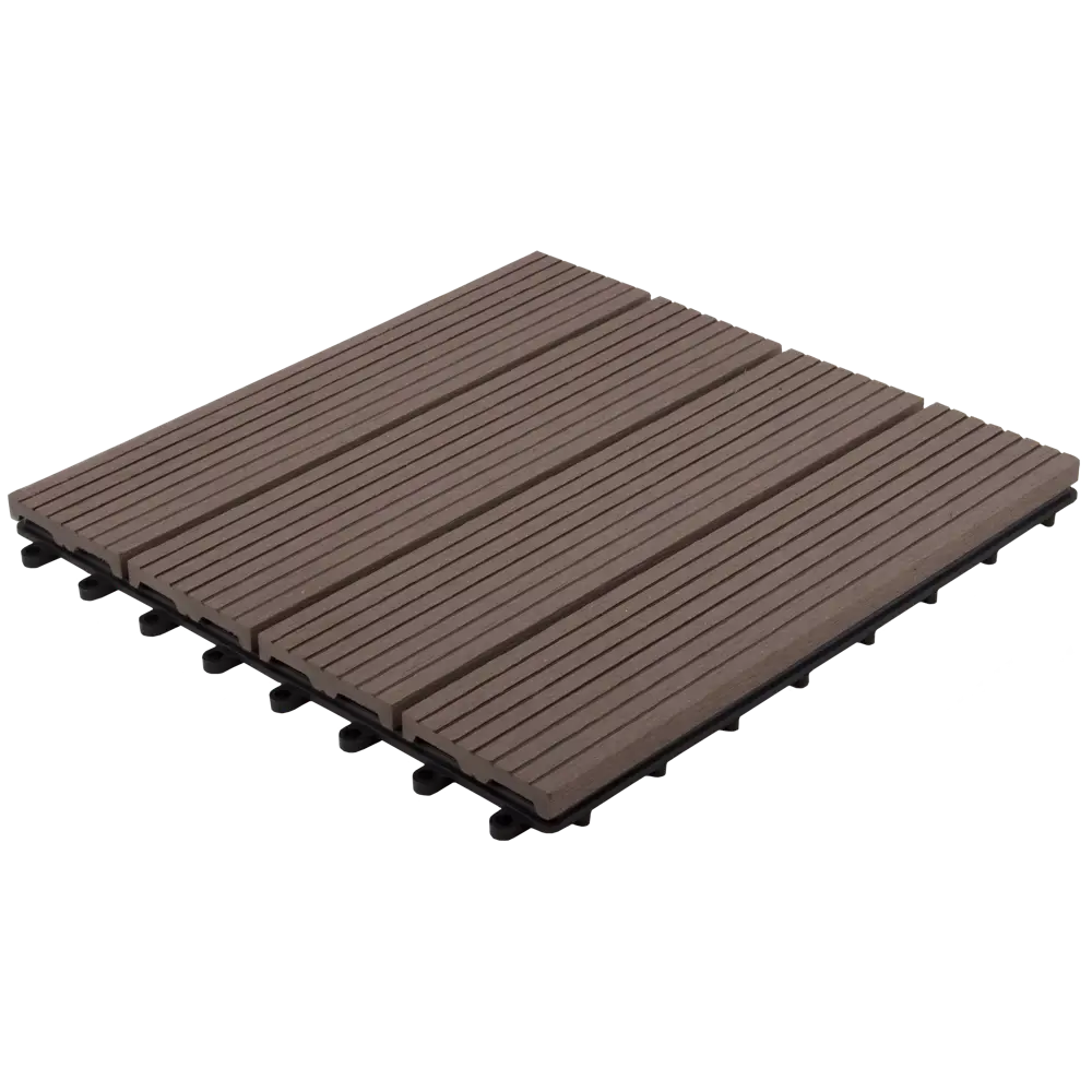 Садовая плитка ДПК 30x30 см шоколад Santreyd STLM-2184673 - Вид №3