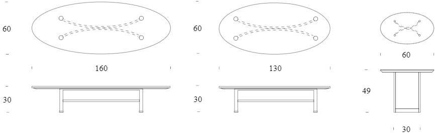Tonin Casa Низкий круглый журнальный столик sun-id-1354969 - Вид №1