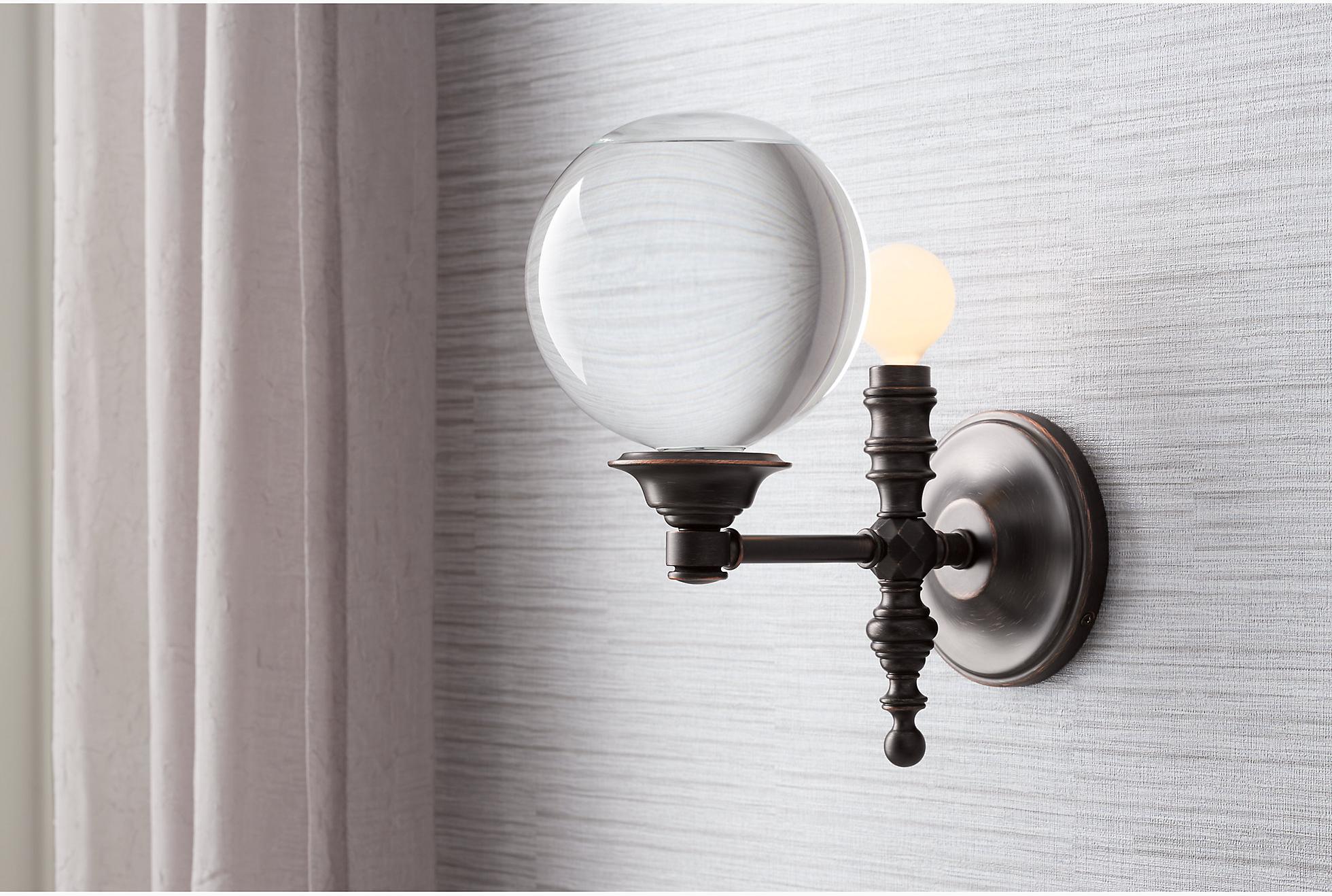 KOHLER Кружевной бра Damask  One-light K-22546-SC01-SNL  - Вид №2