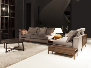 Угловой диван из ткани