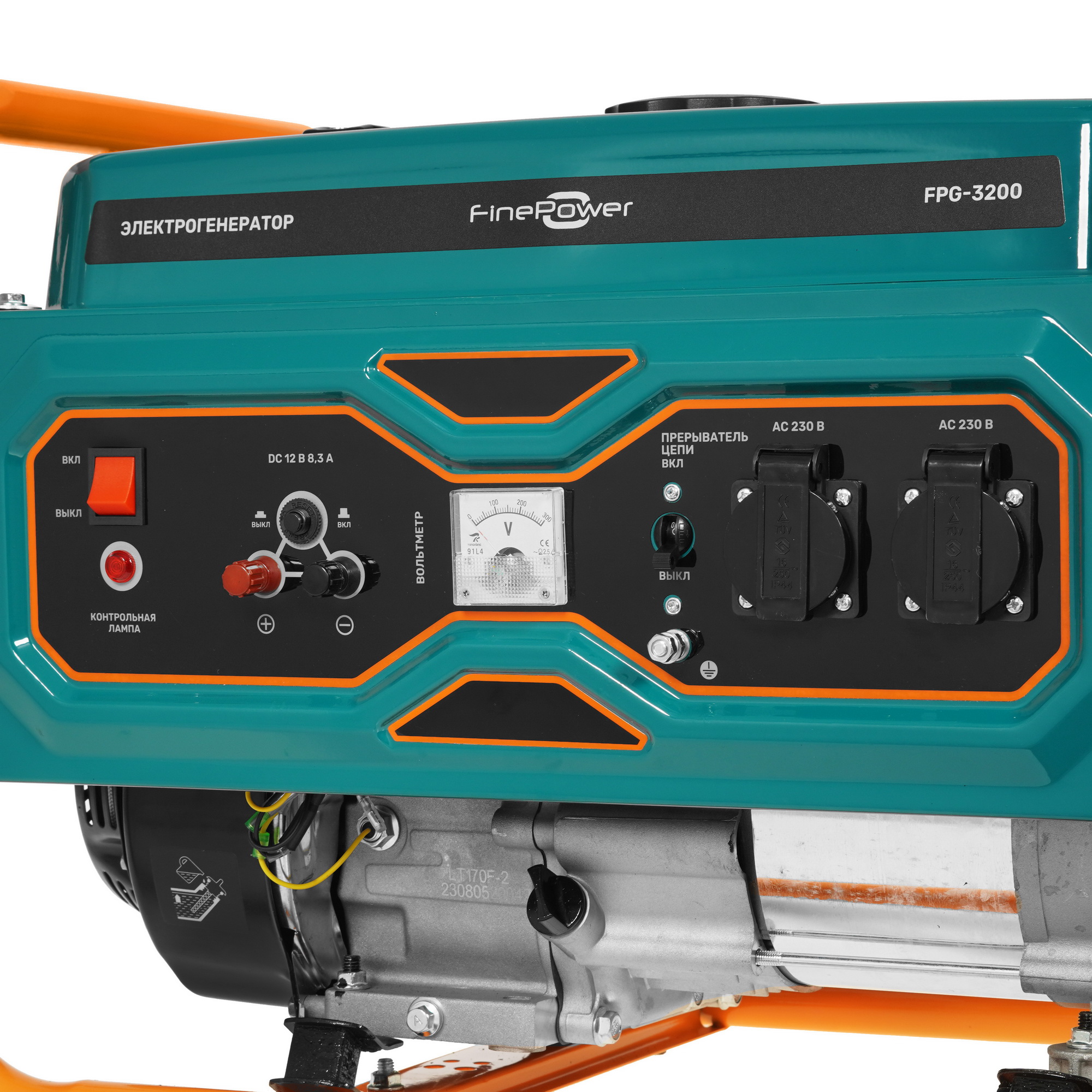 Электрогенератор   бензиновый FinePower FPG-3200 5403683 STDN-0136788 - Вид №6