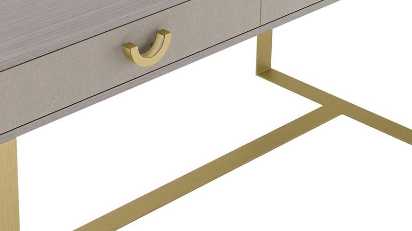 FRATO Прямоугольный латунный письменный стол с ящиками  Ffu120001aam  - Вид №2