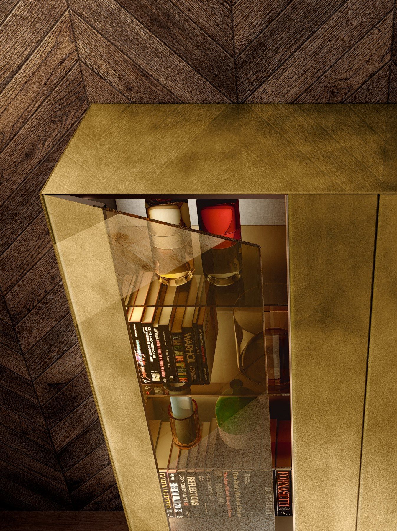 Стеклянный подвесной шкаф Lago N. O. W ARCH-00112272 - Вид №1