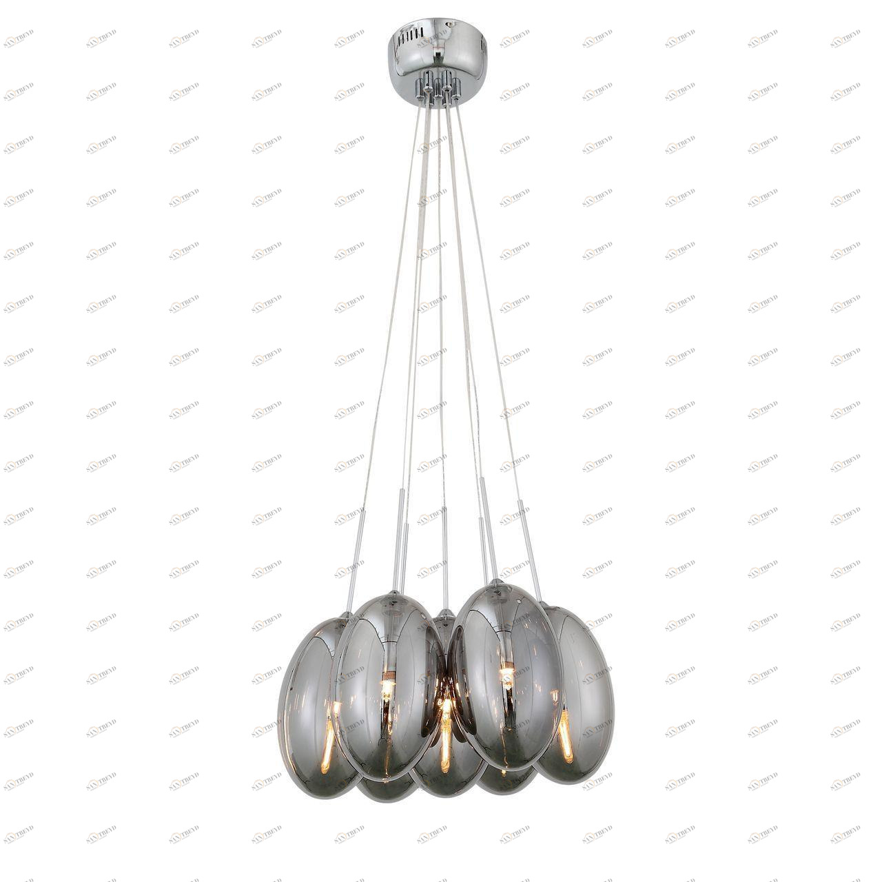 Подвесная светодиодная люстра ST Luce Esile SL433.103.07 ST LUCE ДИЗАЙНЕРСКИЕ, ESILE 118260 Серый 