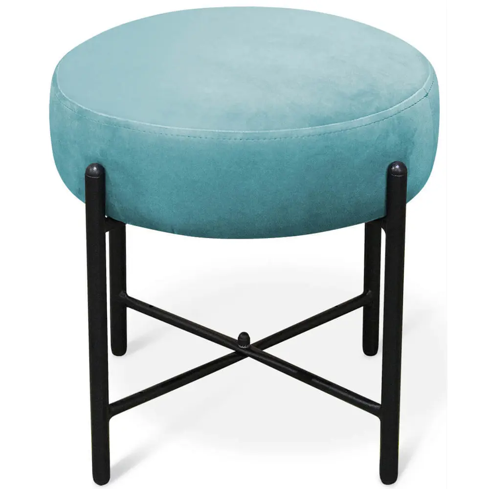 Банкетка Sheffilton SHT-B4 41x41x40 см металл цвет синий STLM-2102069