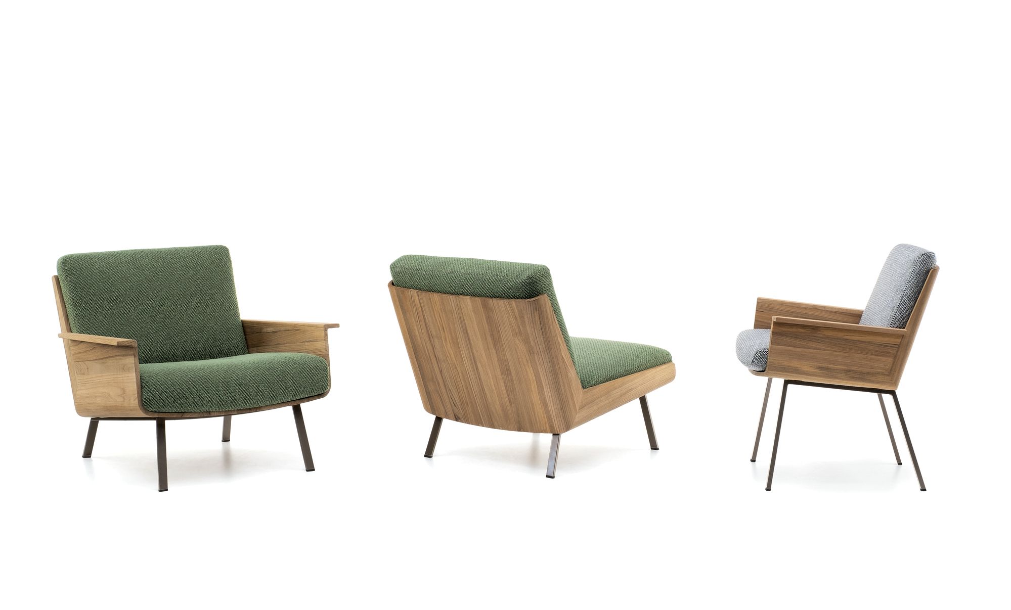 Открытый стул с тиковым корпусом Minotti Daiki Outdoor ARCH-00121378 - Вид №2