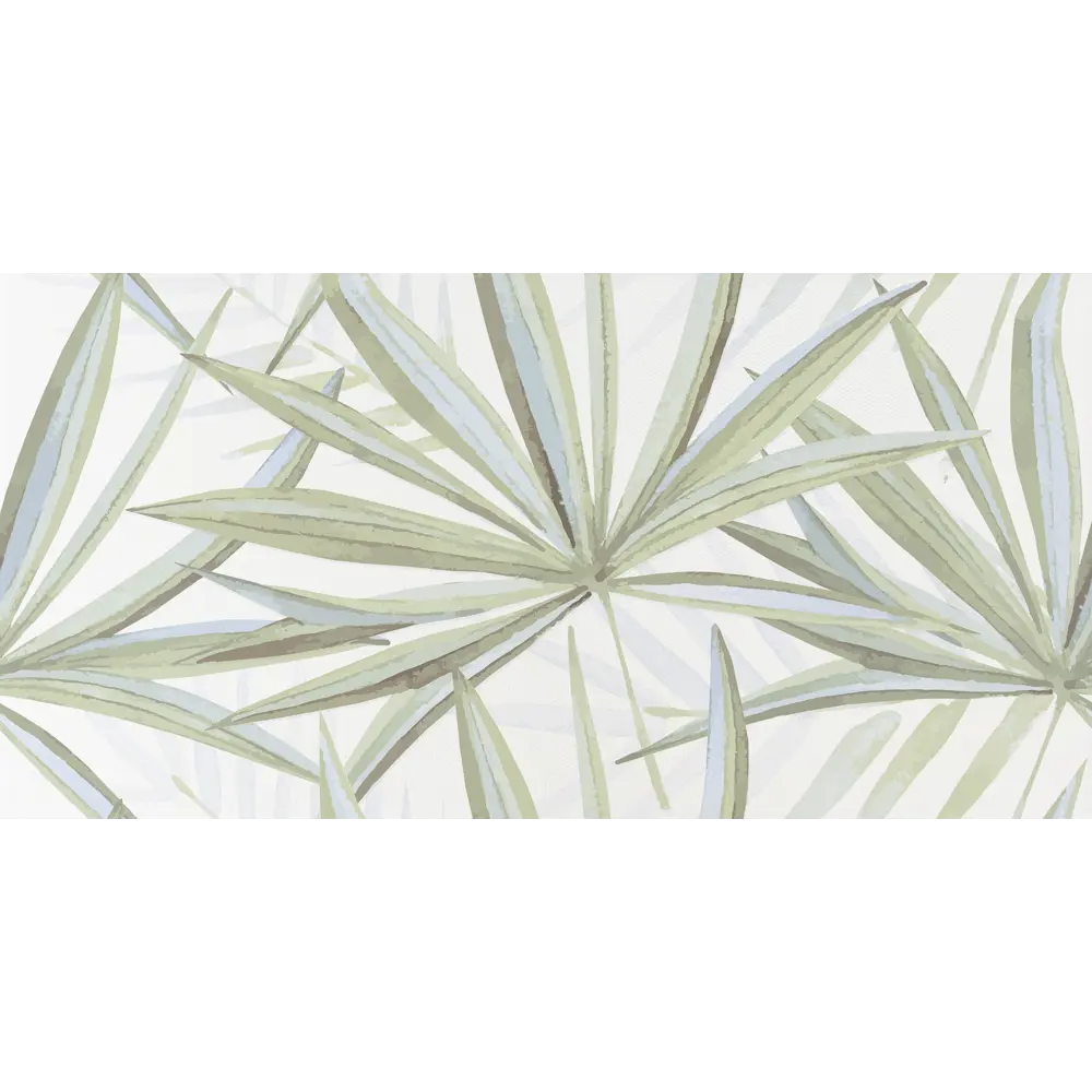 Декор настенный LB Ceramics Моана 19.8x39.8 см матовый цвет бело-зеленый STLM-2150275 - Вид №1
