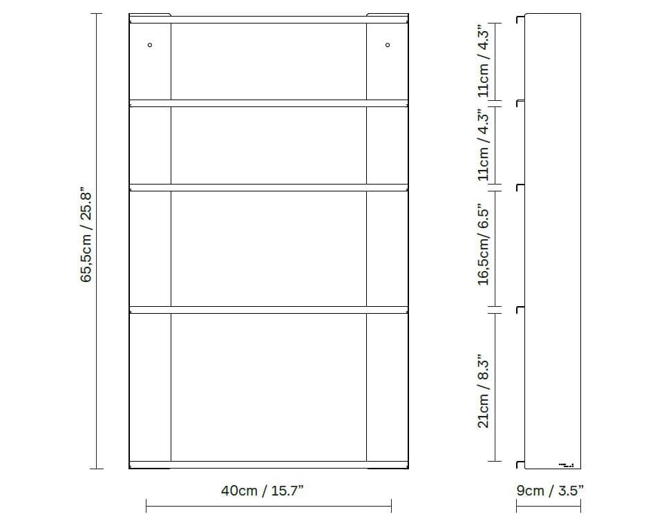 Вертикальный навесной шкаф из нержавеющей стали Form & Refine конус ARCH-00022954 - Вид №7