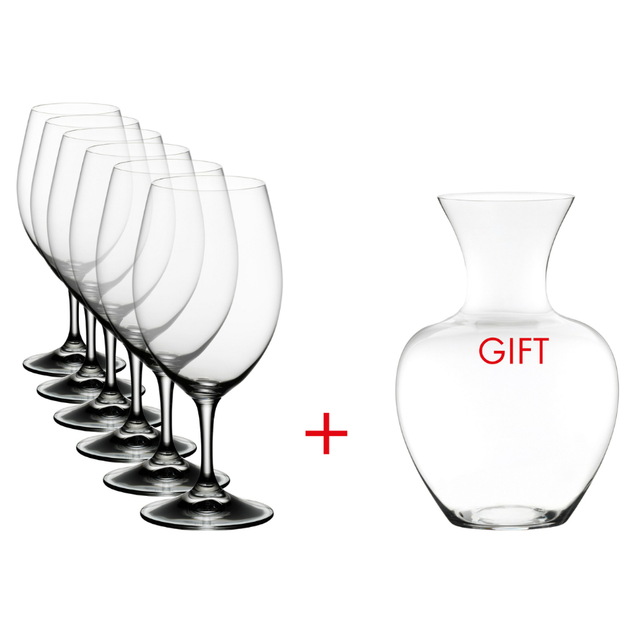 Набор фужеров Ouverture Magnum + декантер Apple, 6 шт., бессвинцовый хрусталь Riedel 540835 - Вид №1