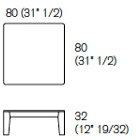 Agapecasa Журнальный столик квадратный Compensato sun-id-1436788 - Вид №5
