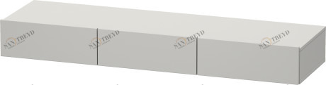 DS827200707 Полочка с ящиком DuraStyle #DS8272 1500 x 440 мм Бетонно-серый матовый декор Duravit