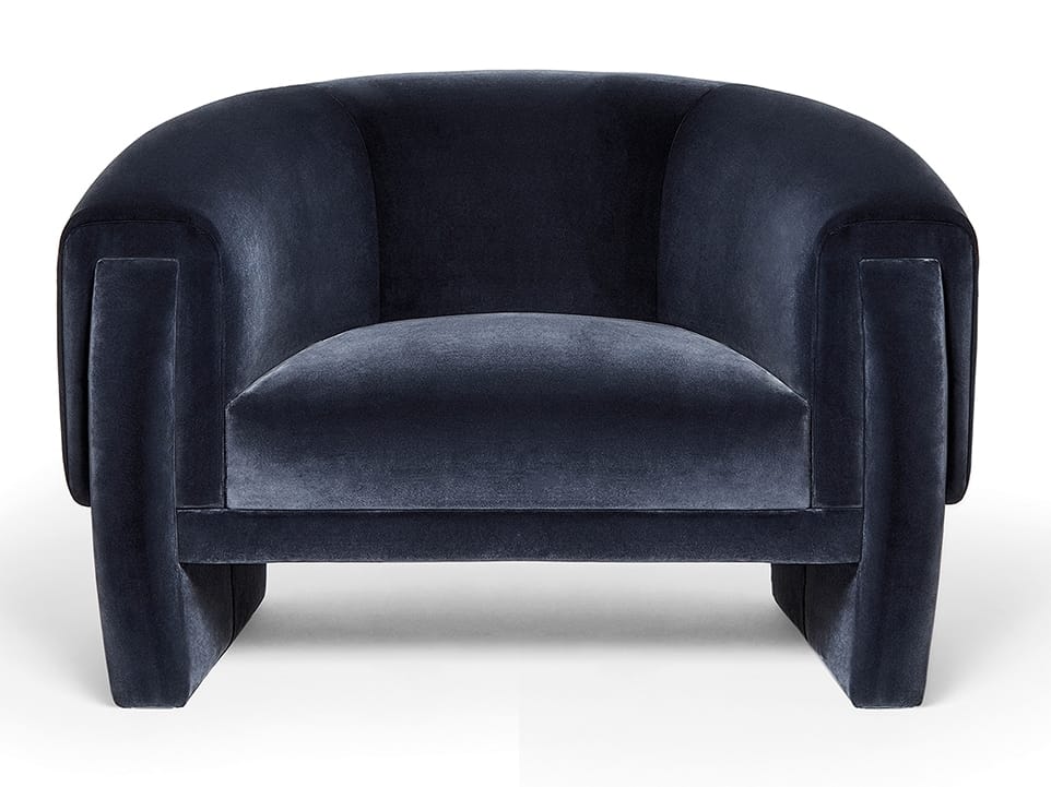 Бархатное кресло с подлокотниками Munna ARCH-00066566 - Вид №1