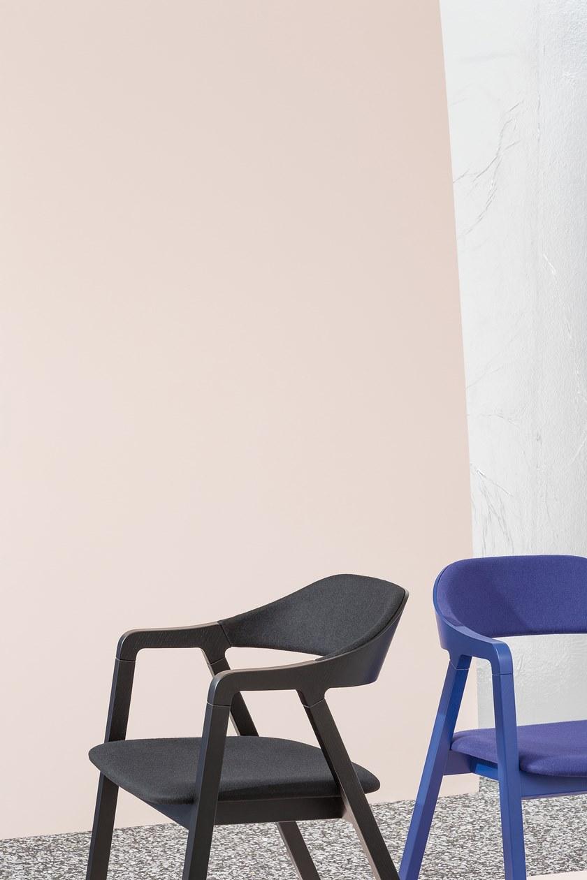 Billiani Стул из ясеня и ткани Layer 090 - Вид №3