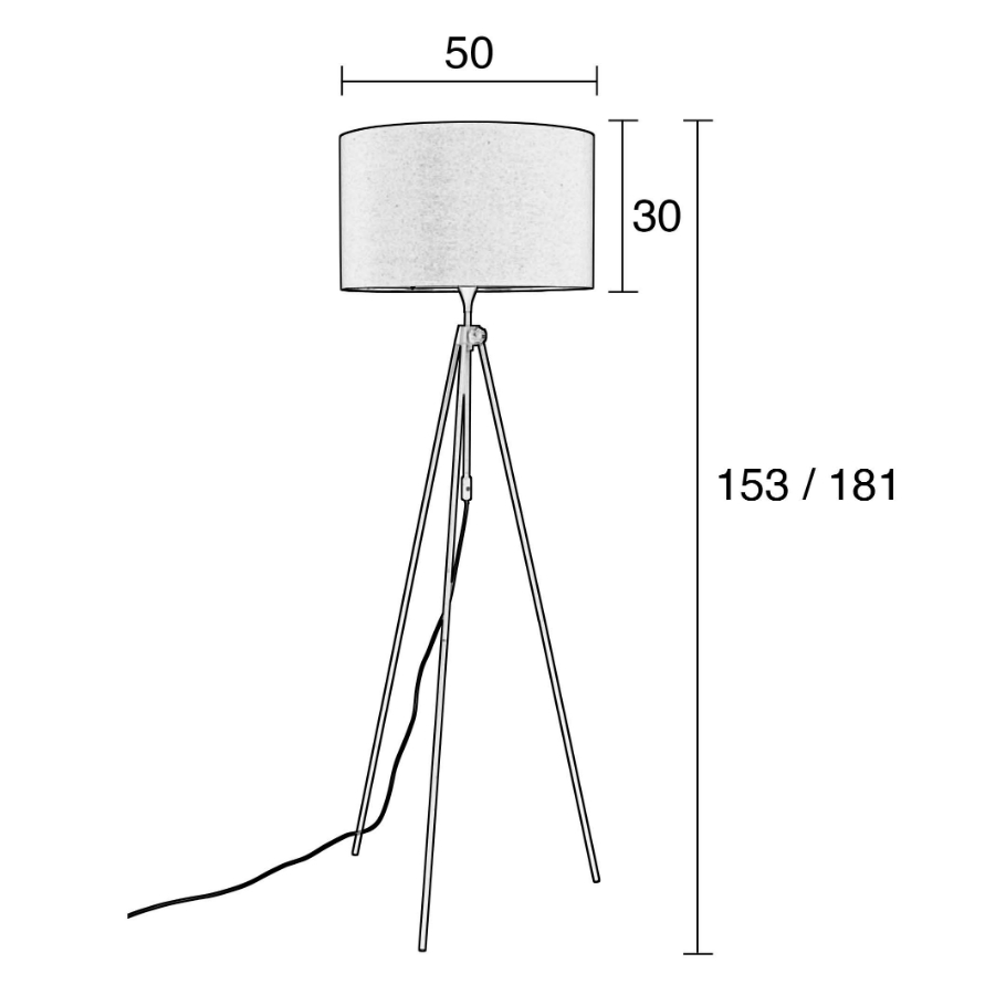 Лампа напольная Lesley, белая Zuiver 5100077 - Вид №7