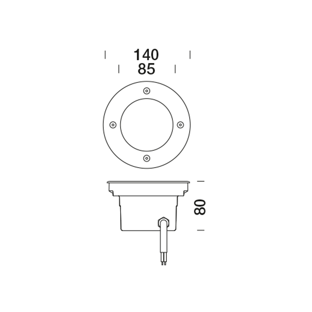 8402611 Встраиваемый в пешеходный пол Platek MINI  MINI - LED 3000K 9° - Вид №18