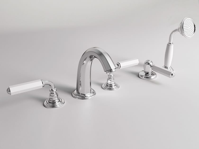 Набор ванн с 5 отверстиями с отдельными розетками Park Avenue Dark White ARCH-00091908