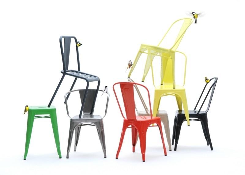 Tolix Штабелируемый металлический стул A sun-id-1450328 - Вид №4