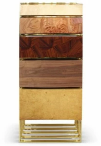 Malabar Комод из фанерованной древесины Hollow