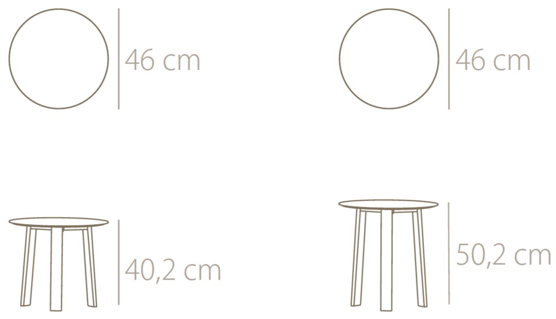 Punt Низкий круглый алюминиевый журнальный столик Stockholm sun-id-1350101 - Вид №4