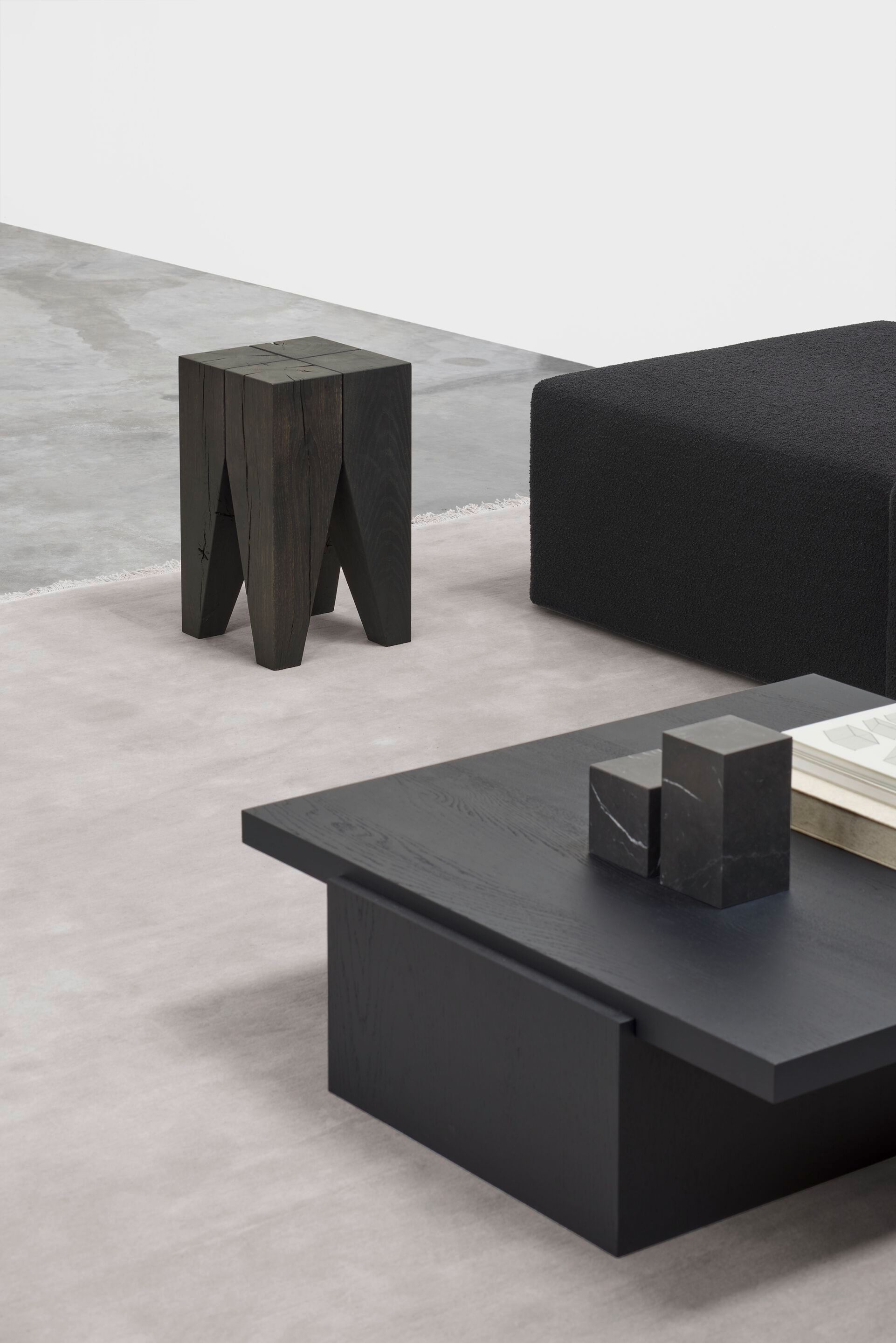 Квадратный журнальный столик из дуба e15 BACKENZAHN BLACK OAK ARCH-00032830 - Вид №17