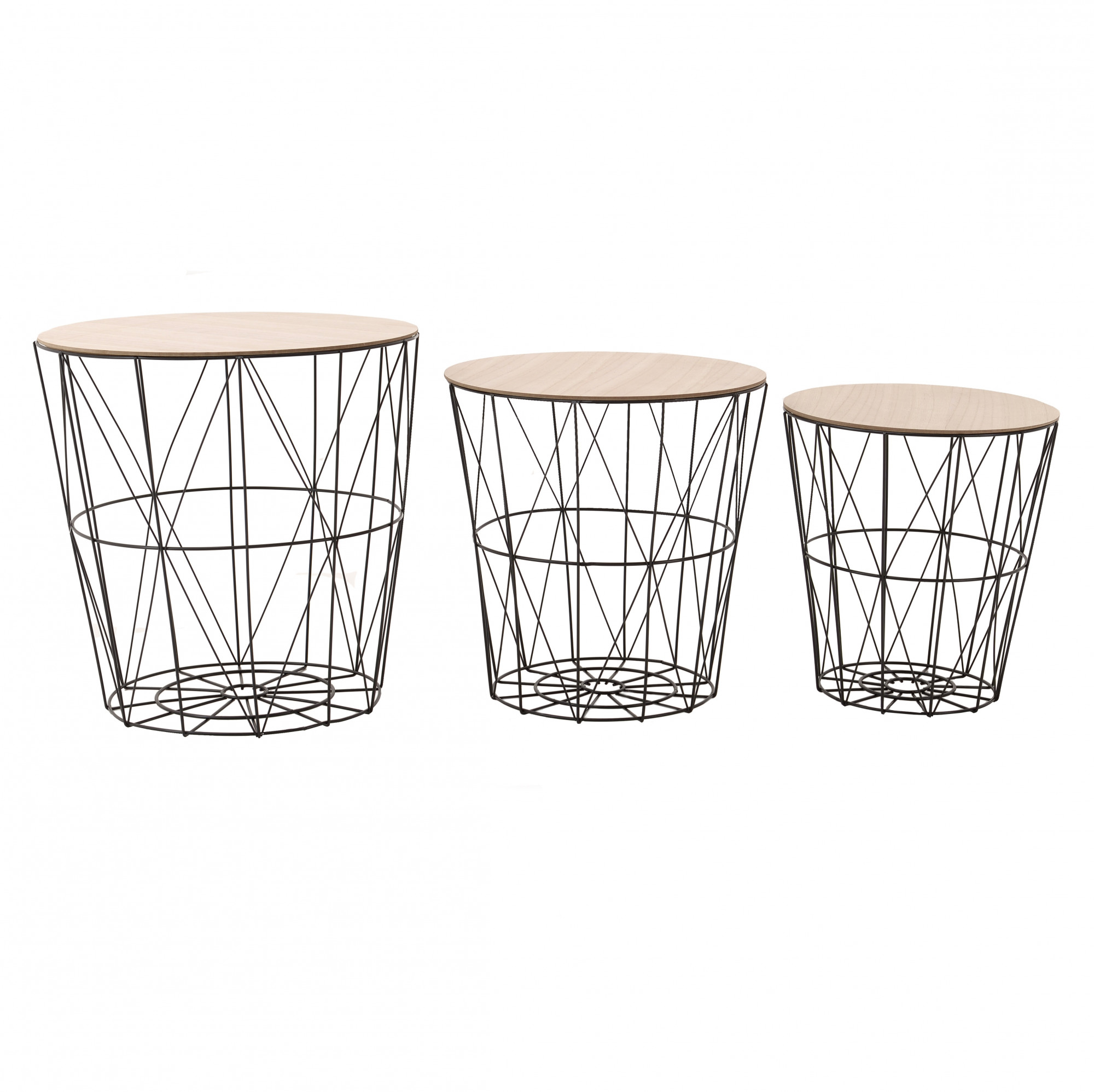 3850574.0005 Стол-корзина, набор из 3х TO4ROOMS 