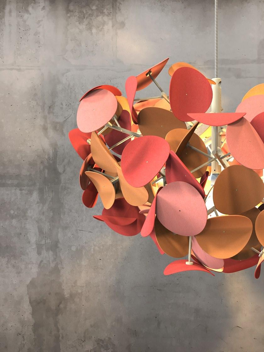 Green Furniture Concept Подвесная акустическая панель / подвесной светильник Leaf lamp series sun-id-1377587 - Вид №5
