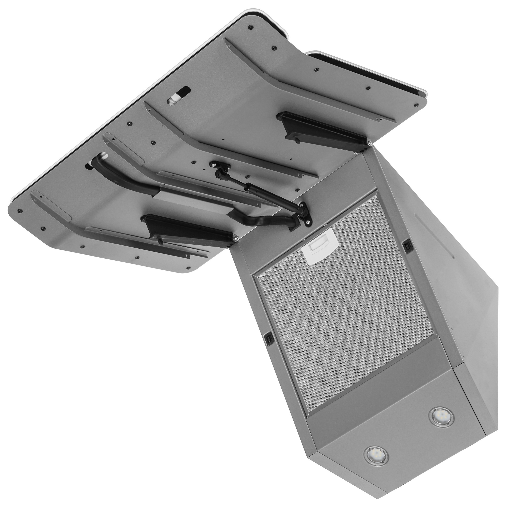 9054734 Вытяжка наклонная KRONA SATURN 600 DN 4S белый/белый, серебристый STDN-0039405 - Вид №2