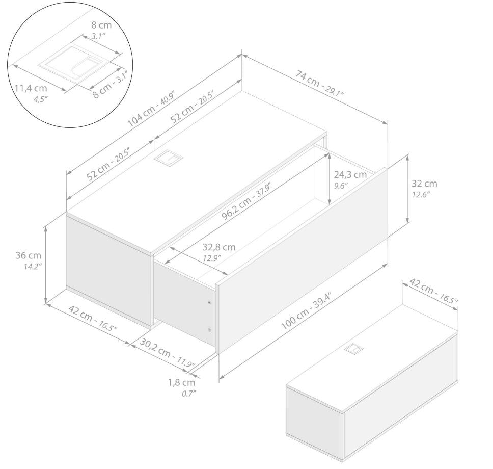 Модульная оборудованная стена установленная стеной в меламинированном Mobili Fiver IACOPO ARCH-00070420 - Вид №83