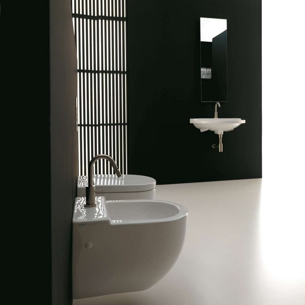 41938 Подвесная раковина настенная овальная   белая Santreyd  - Вид №2